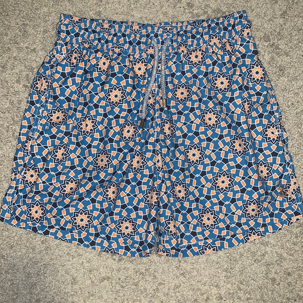 Retro marine Swim Trunks